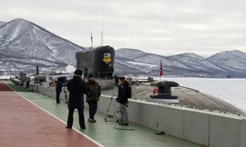 Tàu ngầm hạt nhân lớp Borei được coi là “sát thủ dưới lòng” đại dương khủng nhất Hải quân Nga hiện nay, trang bị 16 tên lửa liên lục địa Bulava.