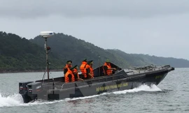 Lực lượng Biên phòng phát hiện sự việc khi thực hiện nhiệm vụ tuần tra trên biển. Ảnh minh họa
