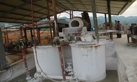 Hệ thống xả thải của Nhà máy đường Hòa Bình được kết luận chưa đảm bảo quy chuẩn. Ảnh: Lam Sơn.