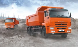 Dòng xe Kamaz được sử dụng nhiều trong ngành khai khoáng của Việt Nam. Ảnh: Nhật Nga