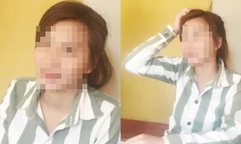 Bùi Thị Thu Hoài trong trại giam.