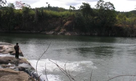 Một hồ nước ở Lâm Đồng.