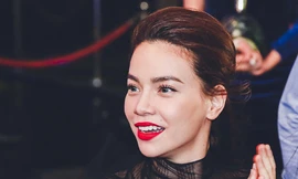 Hồ Ngọc Hà cuốn hút với son đỏ trong đêm tiệc