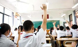 Các học sinh trong một lớp học ở Trung Quốc. Ảnh minh họa: Chinanews.