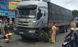 Hiện trường vụ tai nạn. Ảnh: Thái Linh/Zing