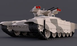 Đồ họa xe yểm trợ chiến đấu "Kẻ hủy diệt 3" của Nga. Ảnh: CGTrader.