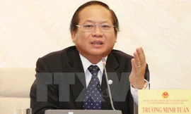 Bộ trưởng Bộ Thông tin và Truyền thông Trương Minh Tuấn kiêm giữ chức Phó Trưởng ban Tuyên giáo Trung ương. Ảnh: Phương Hoa/TTXVN.