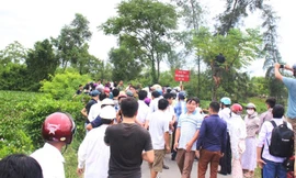 Hiện trường, nơi Tiến vứt xác nữ giám thị. Ảnh: Xuân Đức.