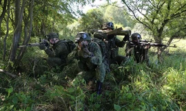 Mục kích lính thủy đánh bộ Nga tác chiến độc lập