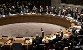 Hội đồng bảo an Liên Hợp Quốc họp khẩn sau khi Triều Tiên thông báo thử hạt nhân lần 4. Ảnh: AFP.