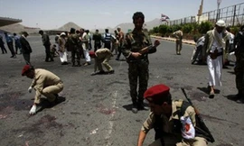 Hiện trường một vụ đánh bom ở Yemen