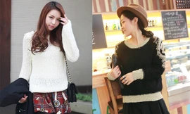 Chân váy xòe thách thức gió lạnh ngày đông