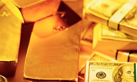 Giá vàng trong nước tiếp tục giảm