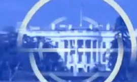 Ảnh chụp từ clip: Nhà Trắng của Mỹ bị nhắm bắn