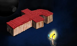 Tác phẩm biếm họa giải Nhất “Chực chờ” 