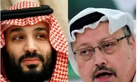 Thái tử Mohammed bin Salman (trái) và nhà báo Khashoggi. Ảnh: Times of India