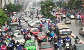 Đường Vành đai 2 trên cao có phương án vượt Ngã Tư Sở để giảm ùn tắc Ảnh: Anh Trọng