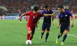 Những bàn thắng của Công Phượng, Quang Hải trên sân Mỹ Đình đã đưa đội tuyển Việt Nam lần đầu tiên vào chung kết AFF Cup sau 10 năm. Ảnh: Như Ý