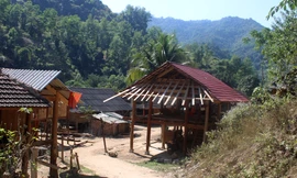 Một góc ở Đỉnh Sơn 2, ngôi nhà của chị Nguyễn Thị S đã được tu sửa sau khi có tiền bán con trở về