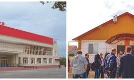 Ngôi nhà lợp tấm fibro xi măng màu của Thái Lan