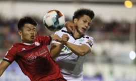 Các cầu thủ TPHCM có vượt qua được Thanh Hóa trong trận đấu tối nay để duy trì ưu thế trong cuộc đua tới ngôi vương mùa này? ảnh: VSI 