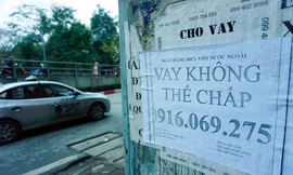 Nhiều "ngân hàng" không tên cũng quảng cáo cho vay không cần thế chấp Ảnh: Như Ý