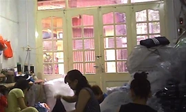 Nhà may của chị Th. Ảnh:Nguyễn Thắng. 