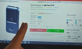 Hàng loạt loại máy đo nồng độ cồn được bán trên mạng. Ảnh: Võ Hóa 