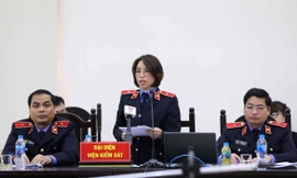 Đại diện Viện kiểm sát luận tội. Ảnh: Như Ý 