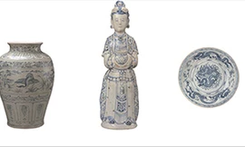 Nhiều hiện vật đồ gốm tiêu biểu từ những con tàu đắm cổ được trưng bày