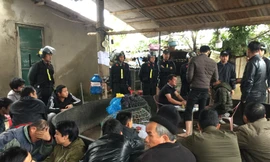 Cảnh sát đột kích trường gà 'núp' trong quán cà phê ở Quảng Trị