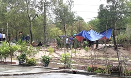 Hiện trường xảy ra vụ án mạng xảy ra trưa 2/7 tại thôn 6, xã Gio Hải, huyện Gio Linh (Quảng Trị).