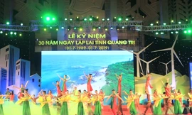 Chương trình nghệ thuật tại Lễ kỷ niệm 30 năm lập lại tỉnh Quảng Trị (1/7/1989 – 1/7/2019).