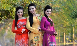 Áo dài ba miền rực rỡ sắc xuân trên đất Mỹ