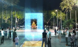 Lộ diện hình hài Cột mốc số 0 sắp xây dựng cạnh hồ Hoàn Kiếm