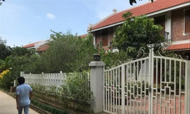 Công trình sai phạm tại Điền Viên thôn. Ảnh. Minh Tuấn