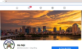 Trang facebook sử dụng biểu tượng Khuê Văn Các đăng tải thông tin không chính thống về Hà Nội.