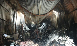 Hiện trường vụ cháy nhà xưởng nghiêm trọng khiến 8 người chết ở Trung Văn (Nam Từ Liêm) sáng 12/4