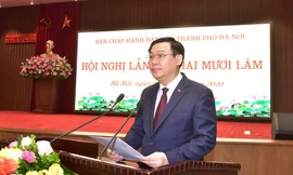 Bí thư Thành ủy Hà Nội Vương Đình Huệ