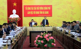 Tổ công tác của Thủ tướng do Thứ trưởng Bộ Nội vụ Nguyễn Trọng Thừa làm việc với UBND tỉnh Hà Giang