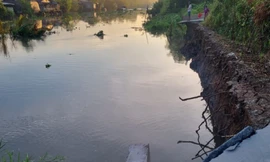 Lại sạt lở liên tiếp tại Hậu Giang