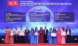 Trao thưởng hai giải báo chí về xây dựng Đảng và phát triển văn hóa