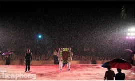 Lễ tưởng niệm các anh hùng liệt sĩ tại nghĩa trang Vị Xuyên (Hà Giang) năm 2014. Ảnh: Trường Phong