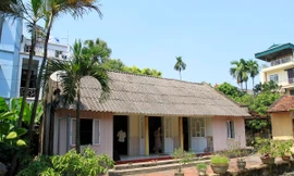 Ngôi nhà cấp 4 gắn liền với tuổi thơ của nguyên Tổng Bí thư Đỗ Mười. Ảnh: Trường Phong