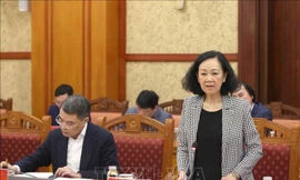  Tiểu ban Tổ chức phục vụ Đại hội XIV của Đảng họp phiên thứ nhất 