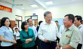 Tổng Bí thư Tô Lâm kiểm tra hoạt động của chính quyền địa phương 2 cấp ở Hà Nội