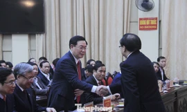 Khoảnh khắc nhậm chức của Bí thư Thành ủy Hà Nội Vương Đình Huệ