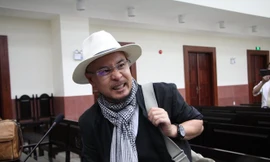 Ông Đặng Lê Nguyễn Vũ tại tòa sáng nay 29/10. Ảnh: Tân Châu