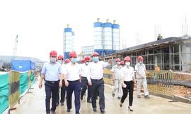 Chủ tịch UBND thành phố Hà Nội Nguyễn Đức Chung kiểm tra tiến độ dự án điện rác Sóc Sơn