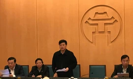 Phó Chủ tịch UBND thành phố Hà Nội Ngô Văn Quý phát biểu tại buổi làm việc